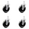 Service Caster 5 Inch Phenolic Wheel Swivel 10mm Threaded Stem Caster Set SCC-TS20S514-PHR-M1015-4 - alternate 1